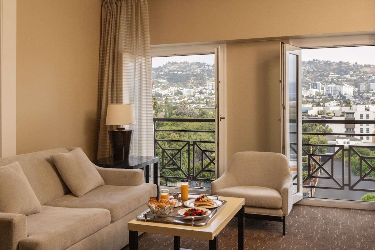 Suite, 1 King Bed (Hollywood Hills View) | 1 bedroom, premium bedding, down comforters, minibar