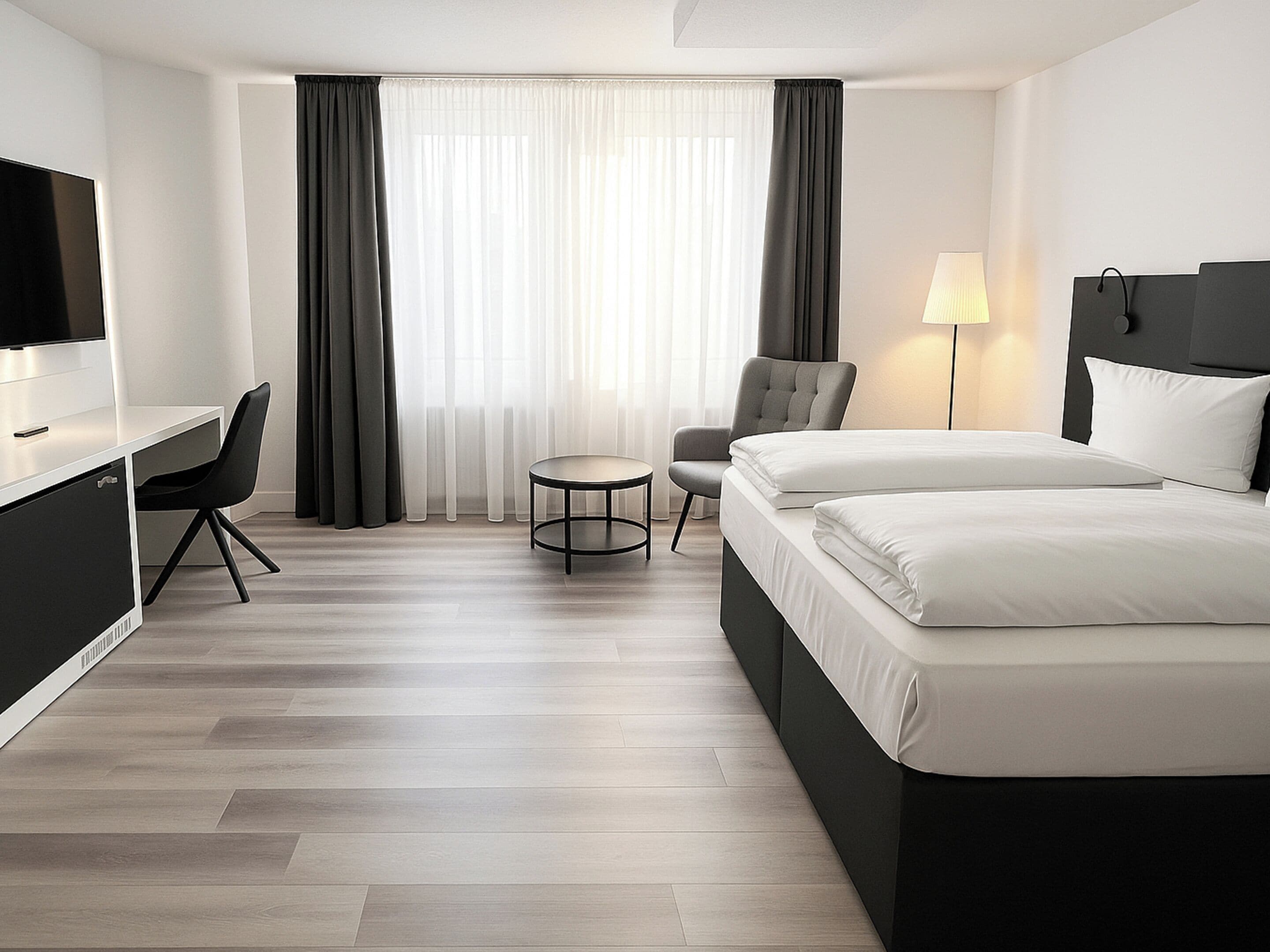 コンフォート ダブルルーム | ミニバーのアイテム (無料)、セーフティボックス (室内)、デスク、アイロン / アイロン台