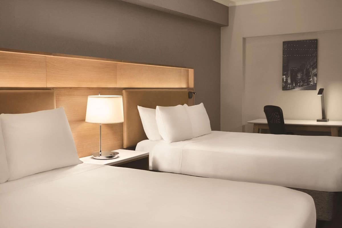 room, 2 double beds, non smoking | hypo-allergenic bedding, pillow-top beds, in-room safe, desk