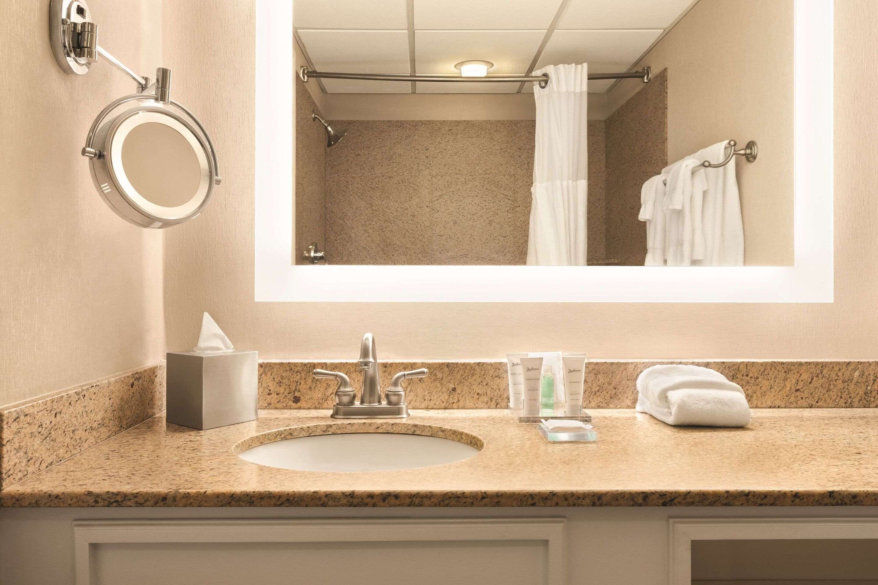 hypo-allergenic bedding, pillow-top beds, in-room safe, desk