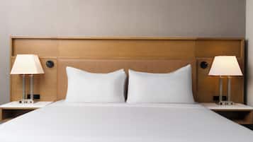 Hypo-allergenic bedding available, pillowtop beds, in-room safe, desk