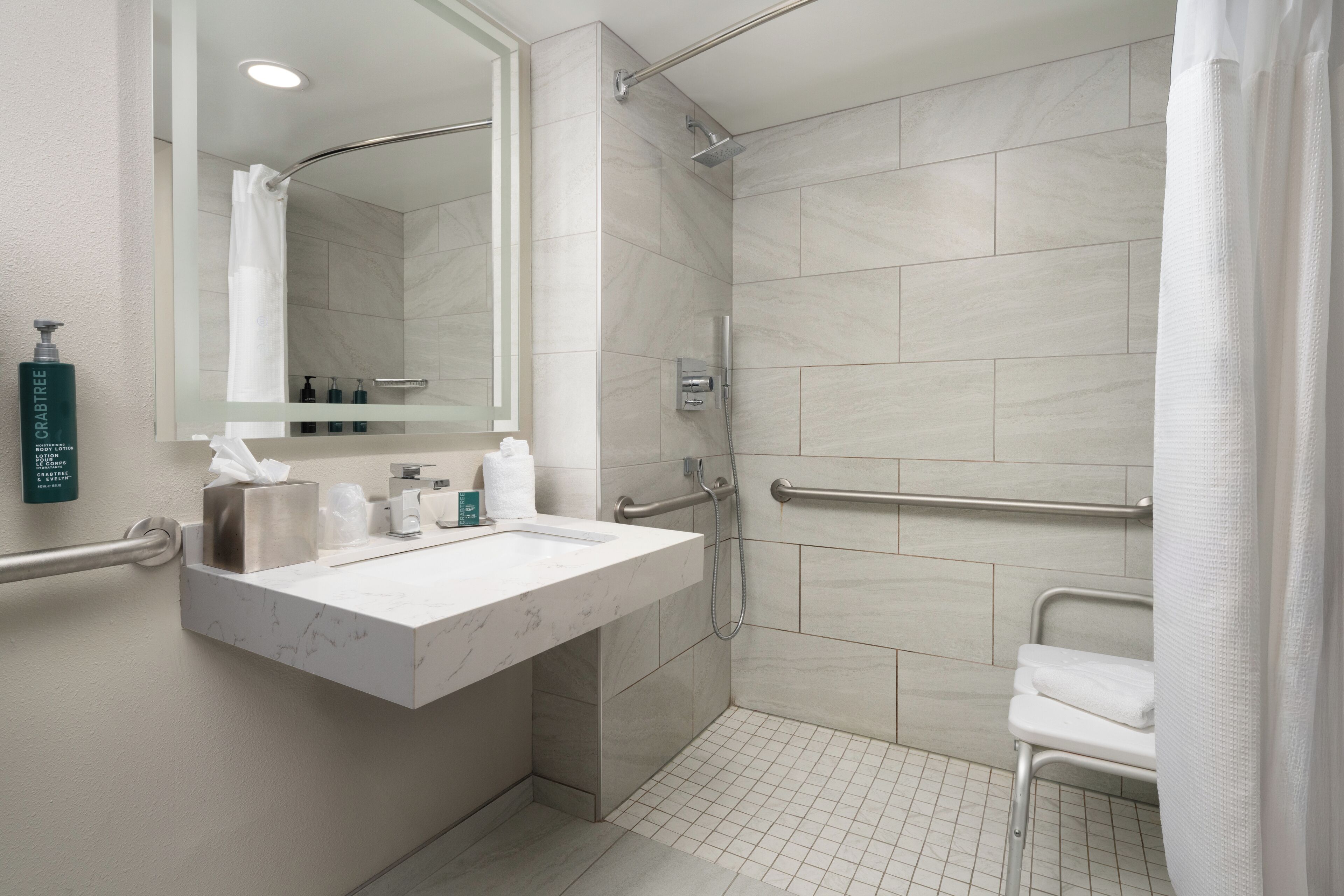 Free toiletries, hair dryer, towels