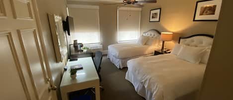 1 quarto, roupas de cama premium, camas com colchões pillow-top