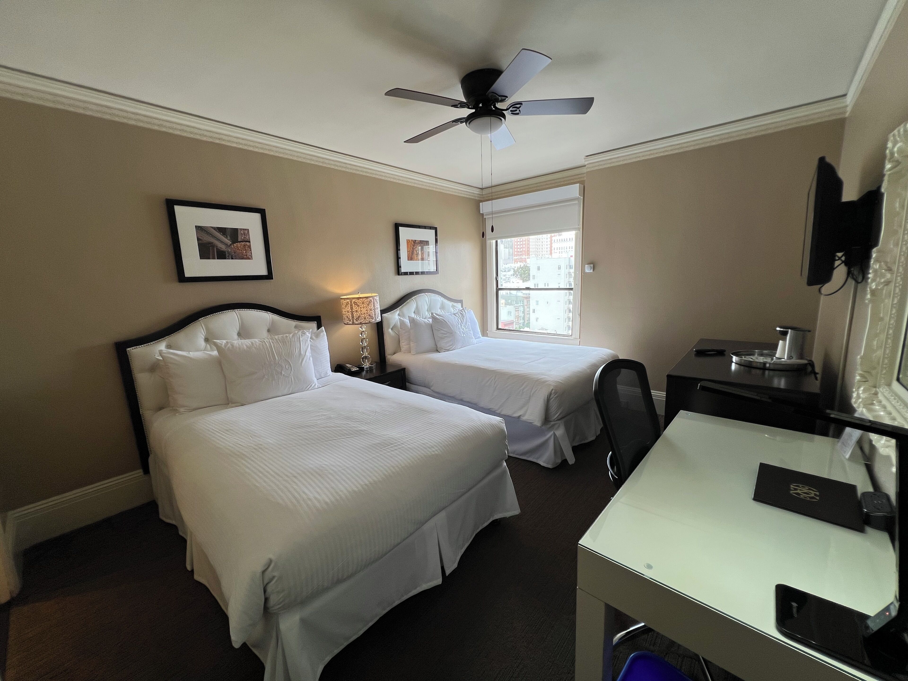 Royal Room, 2 Double Beds (Court) | Premium bedding, pillowtop beds, in-room safe, desk