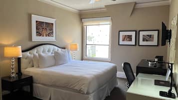 Premium bedding, pillowtop beds, in-room safe, desk