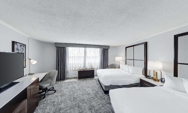 In-room safe, desk, laptop workspace, iron/ironing board