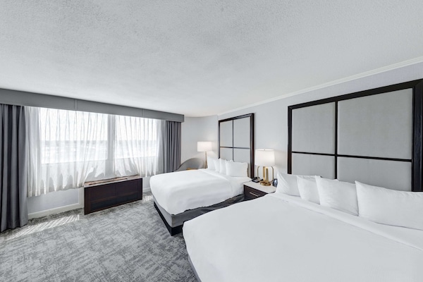 In-room safe, desk, laptop workspace, iron/ironing board