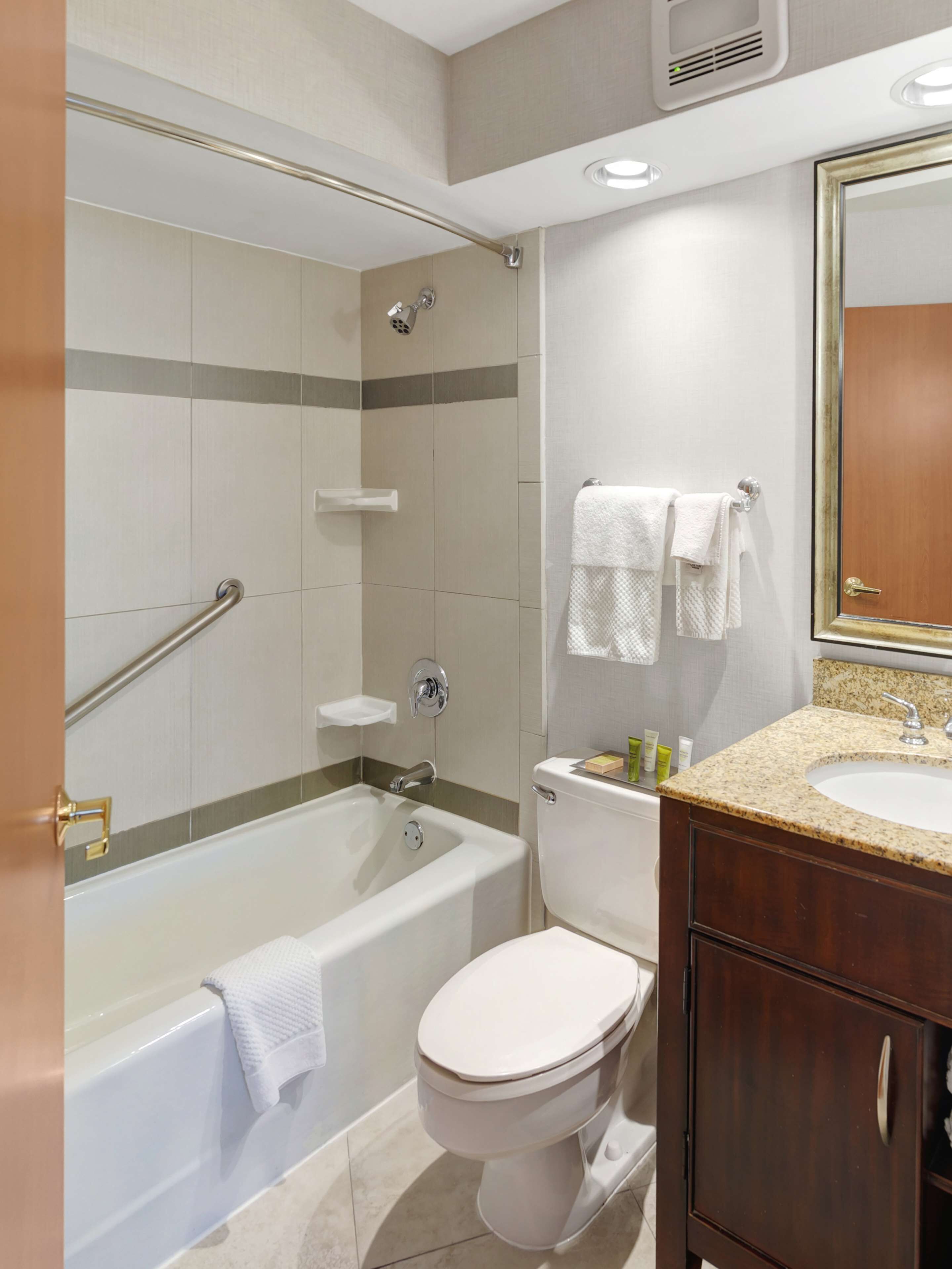 free toiletries, hair dryer, towels, soap