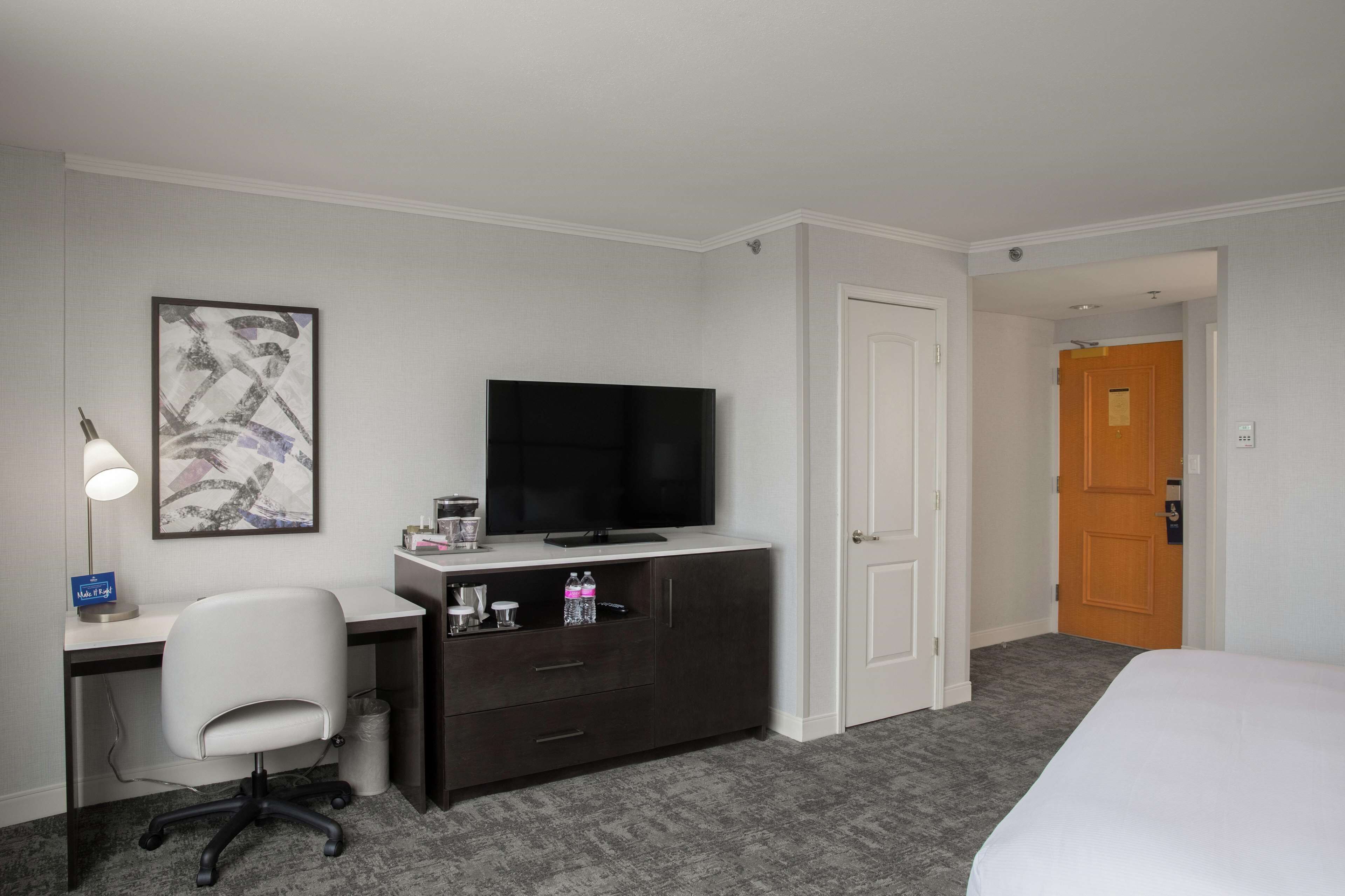 in-room safe, desk, laptop workspace, iron/ironing board