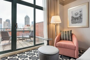 Premier Room, 2 Double Beds, City View | Balcony view