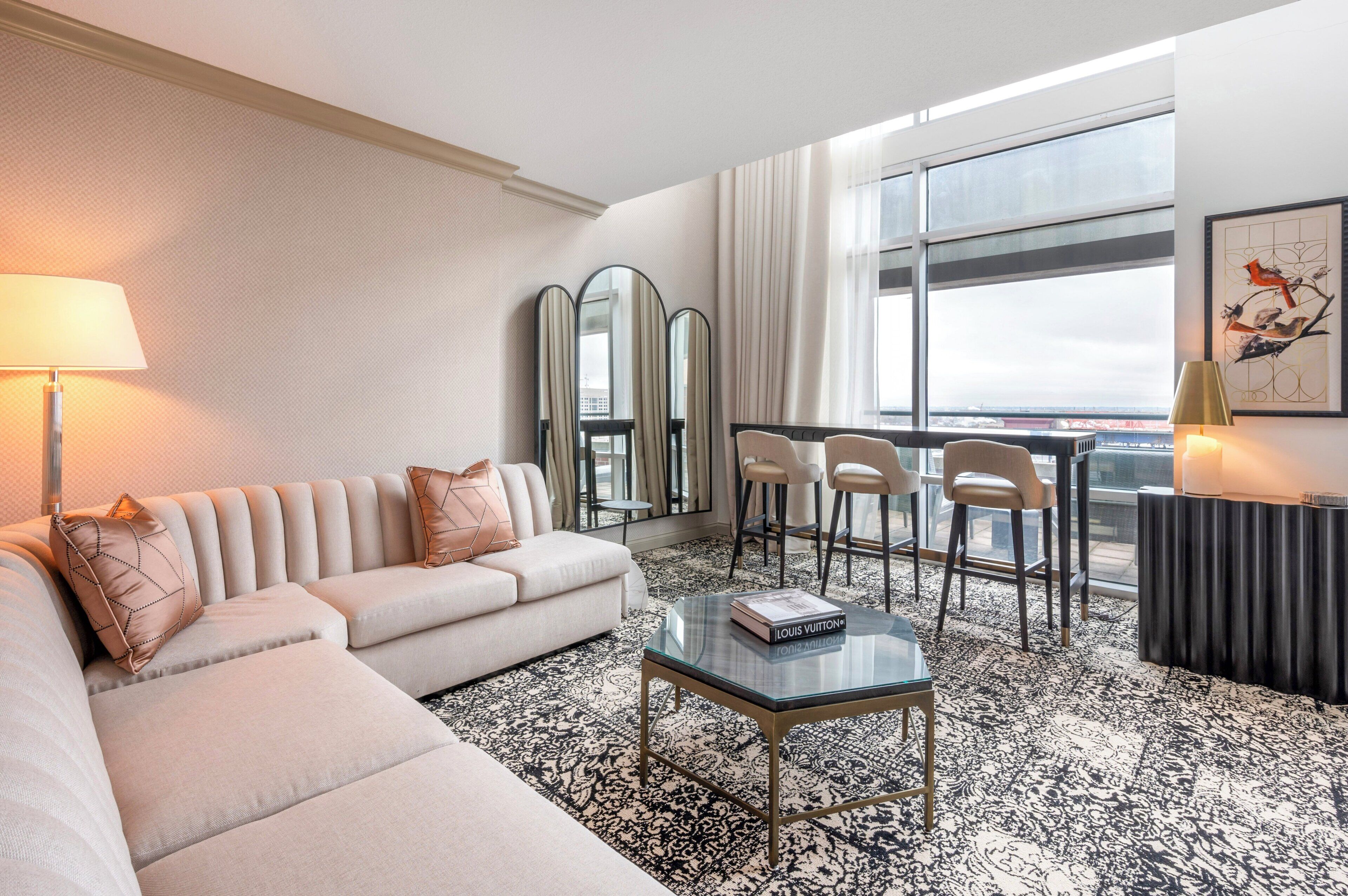 loft, 1 king bed with sofa bed | living room | 42-inch flat-screen tv with cable channels, smart tv, pay films