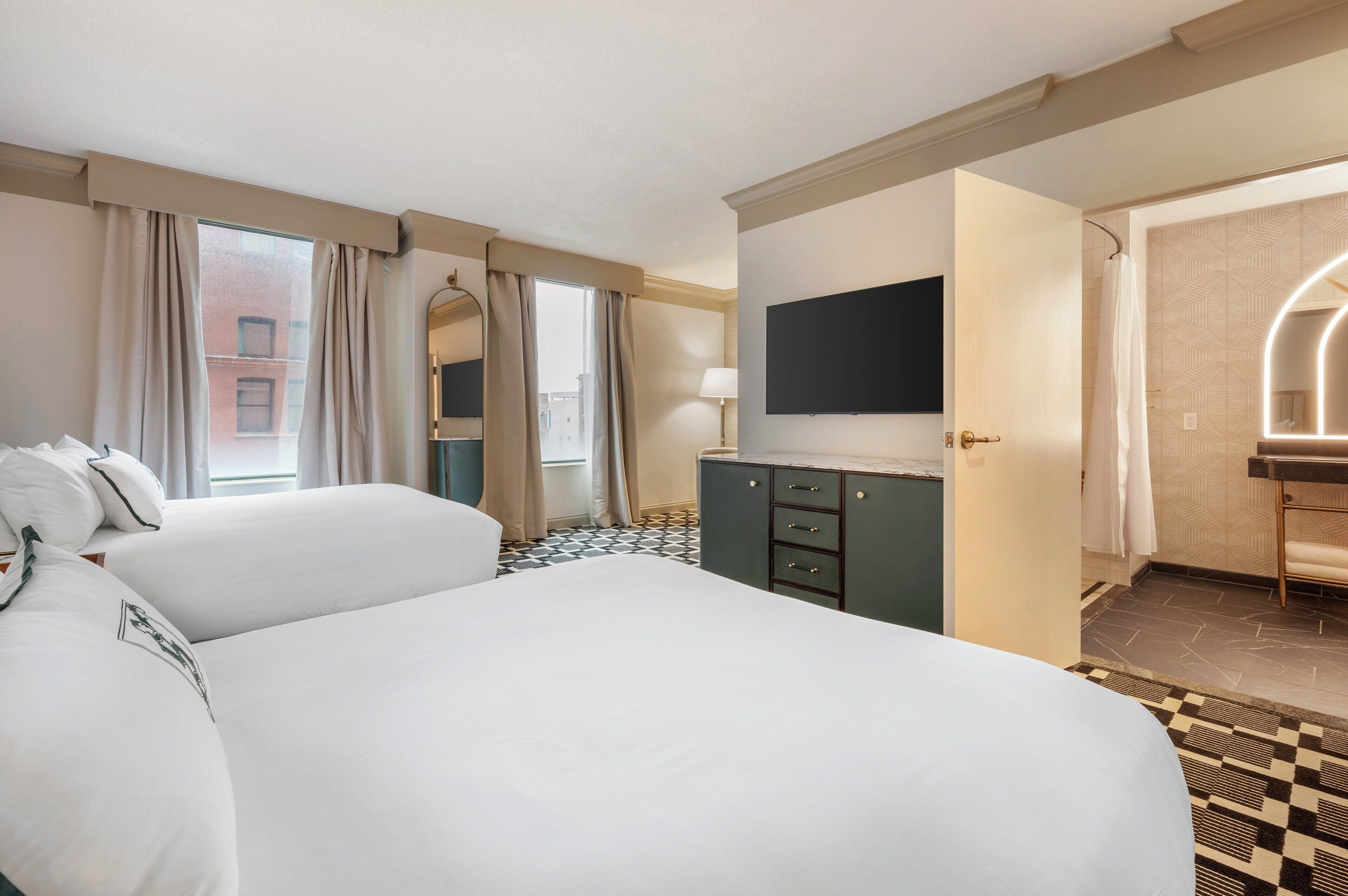 deluxe room, 2 double beds, accessible | 1 bedroom, premium bedding, in-room safe, desk