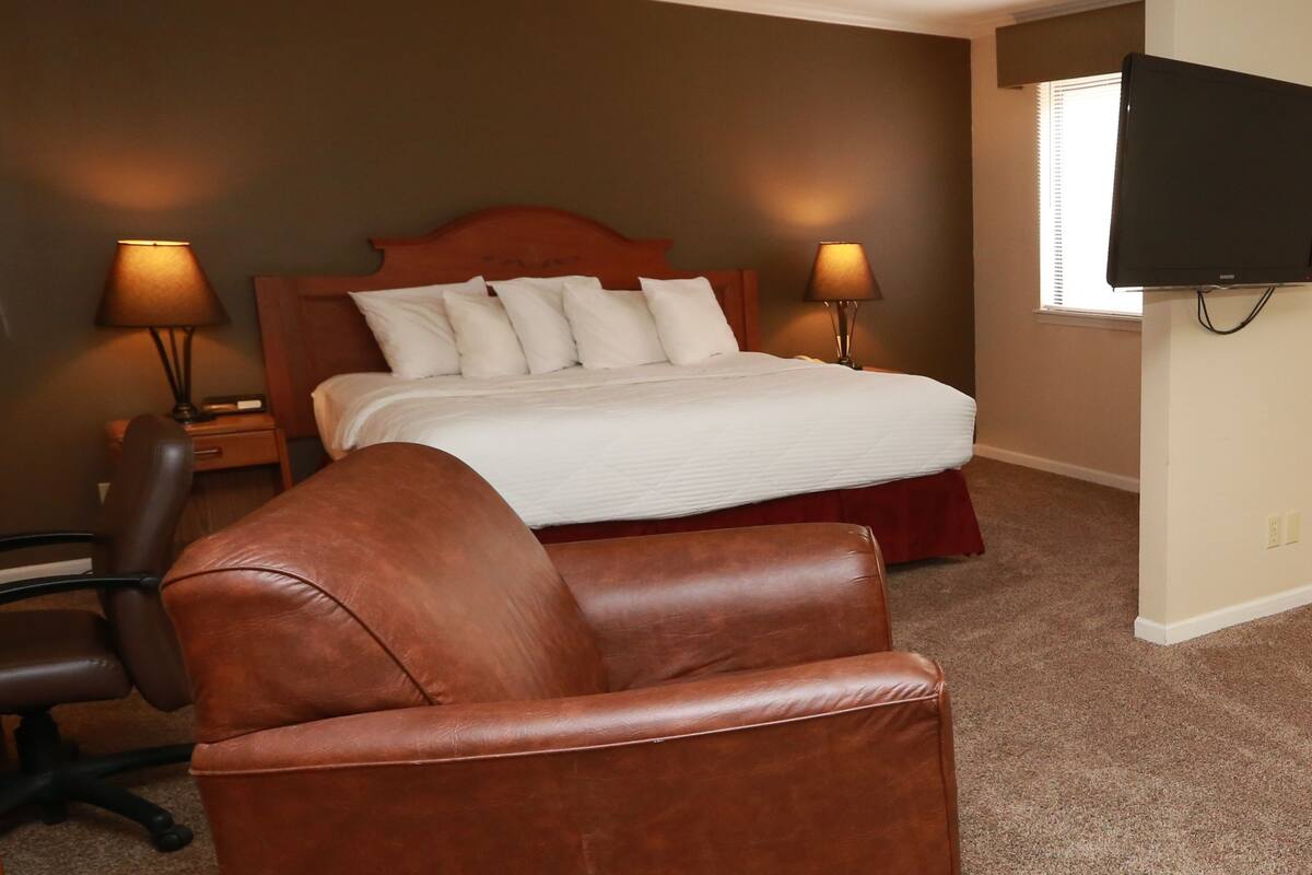 Studio, 1 King Bed with Sofa bed | Pillow-top beds, desk, iron/ironing board, free WiFi