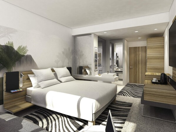 迷你吧、客房内保险箱、办公桌、遮光窗帘