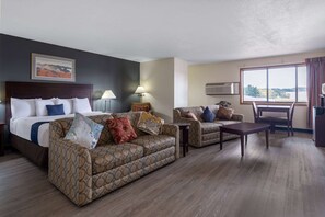 Suite, 1 King Bed, Non Smoking | Desk, iron/ironing board, free WiFi, bed sheets