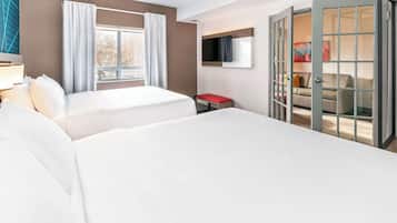 2 Queen Beds, 1 Bedroom Suite | 1 bedroom, hypo-allergenic bedding, desk, laptop workspace