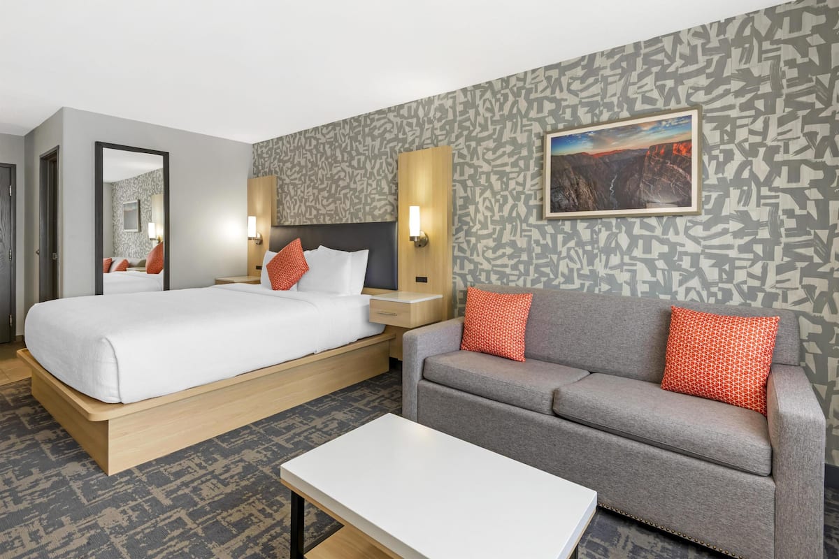 Kamar Standar, 1 Tempat Tidur King, Bebas Asap Rokok (Walk-in Shower;with Sofabed) | Bantalan ekstra lembut, meja kerja, dan ruang kerja ramah laptop