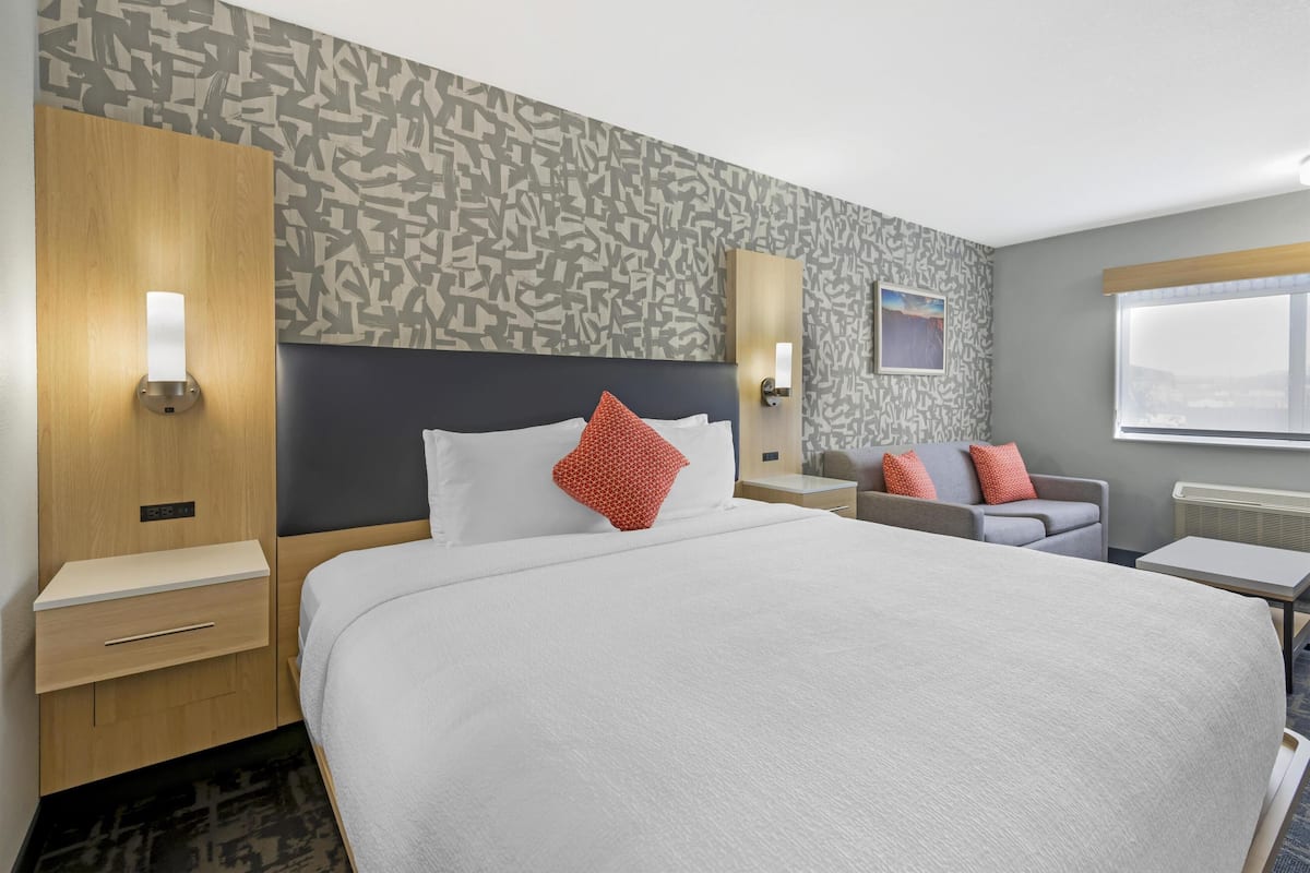 Standard Room, 1 King Bed, Non Smoking (Walk-in Shower;with Sofabed) | Pillowtop beds, desk, laptop workspace, blackout drapes