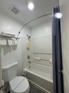 Free toiletries, hair dryer, towels