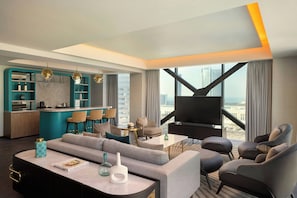 Presidential Suite, 1 King Bed | Living area