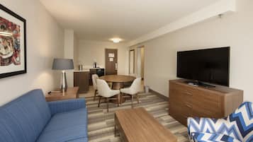 In-room safe, desk, laptop workspace, blackout drapes