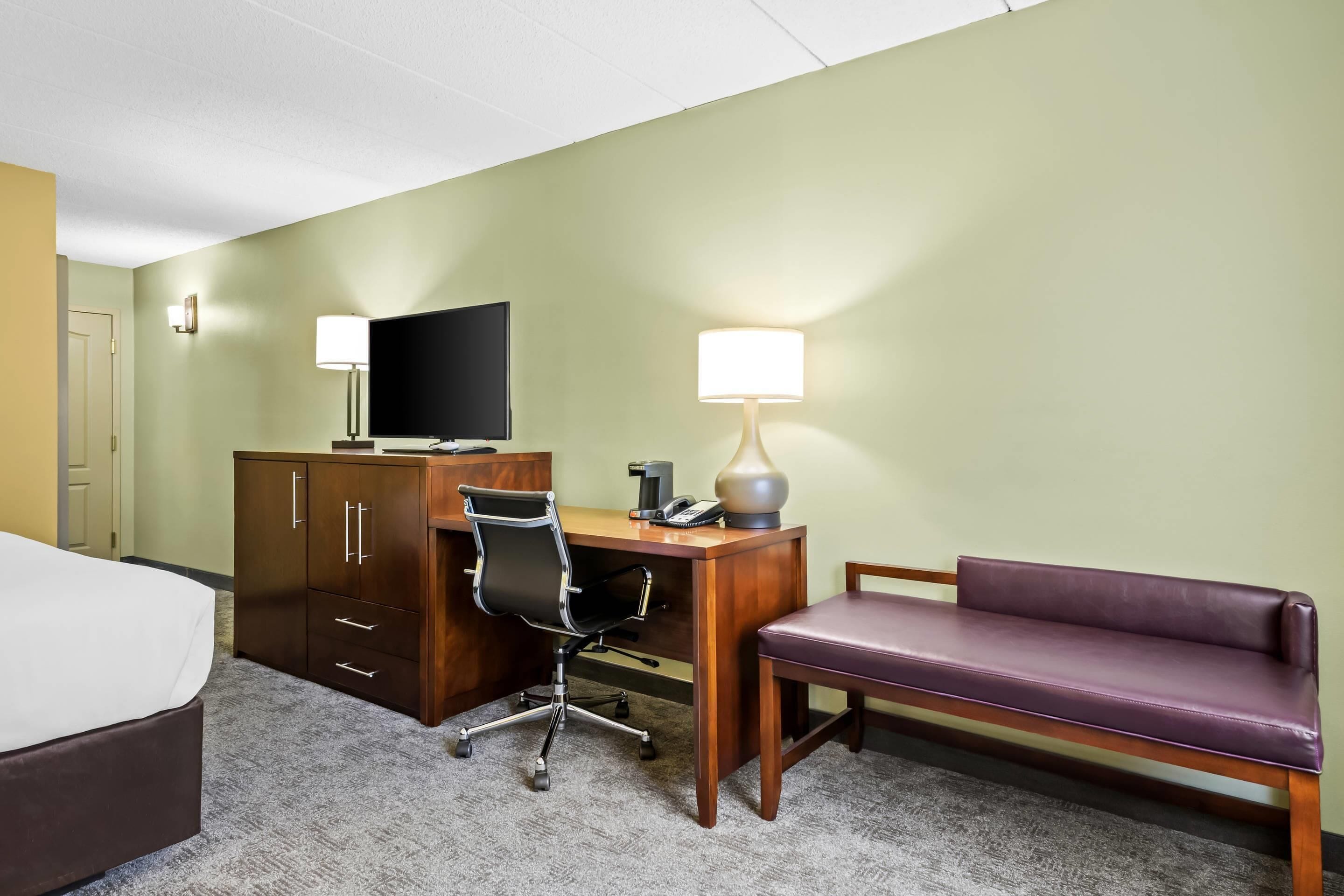 Standard Room, 1 King Bed, Non Smoking | Premium bedding, desk, laptop workspace, blackout drapes
