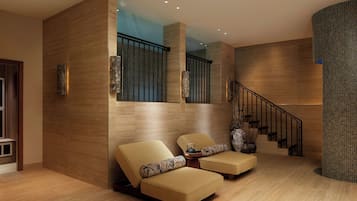 Sauna, steam room, body treatments, aromatherapy, body wraps