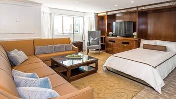 Hypo-allergenic bedding, pillow-top beds, in-room safe, desk