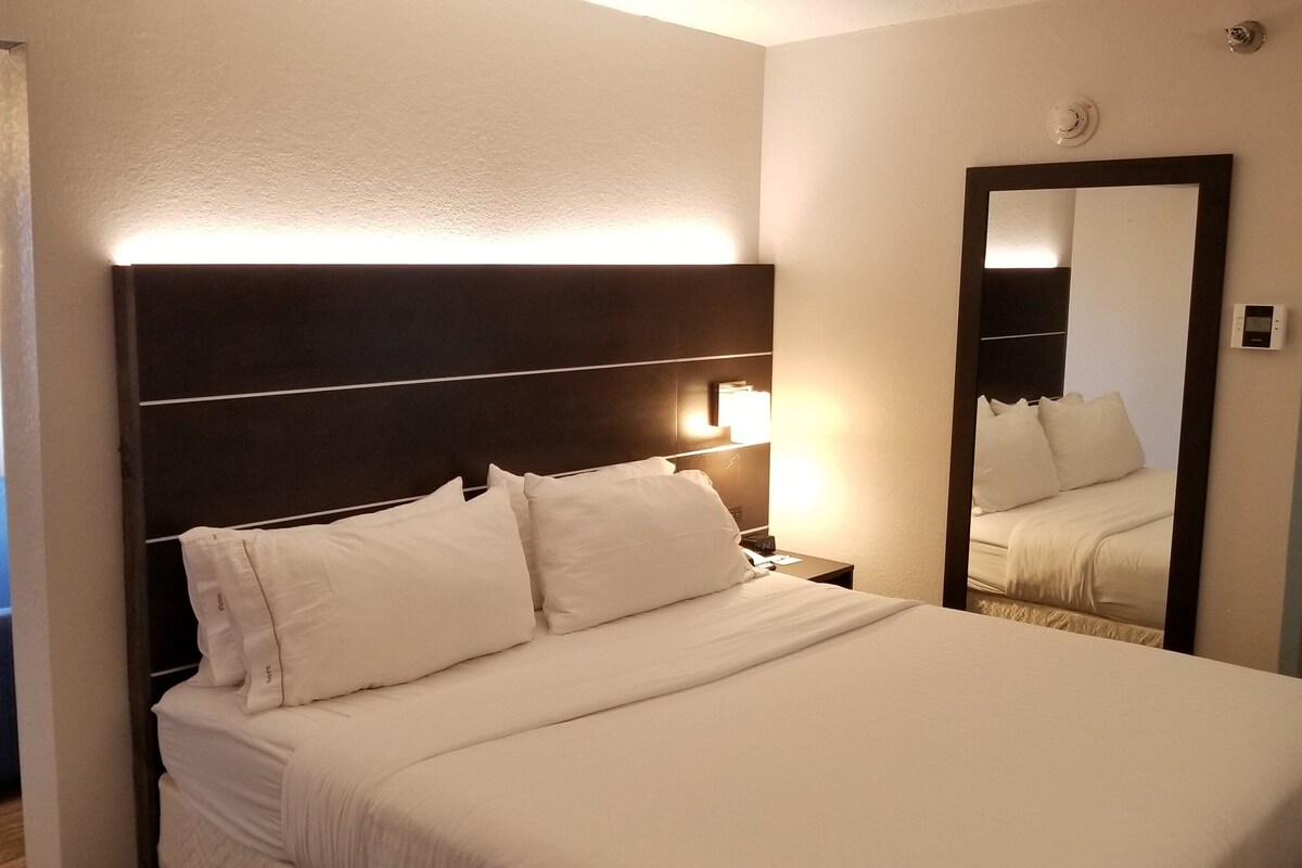 In-room safe, desk, blackout curtains, soundproofing