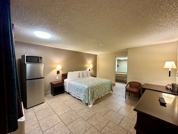 Desk, blackout curtains, iron/ironing board, free WiFi