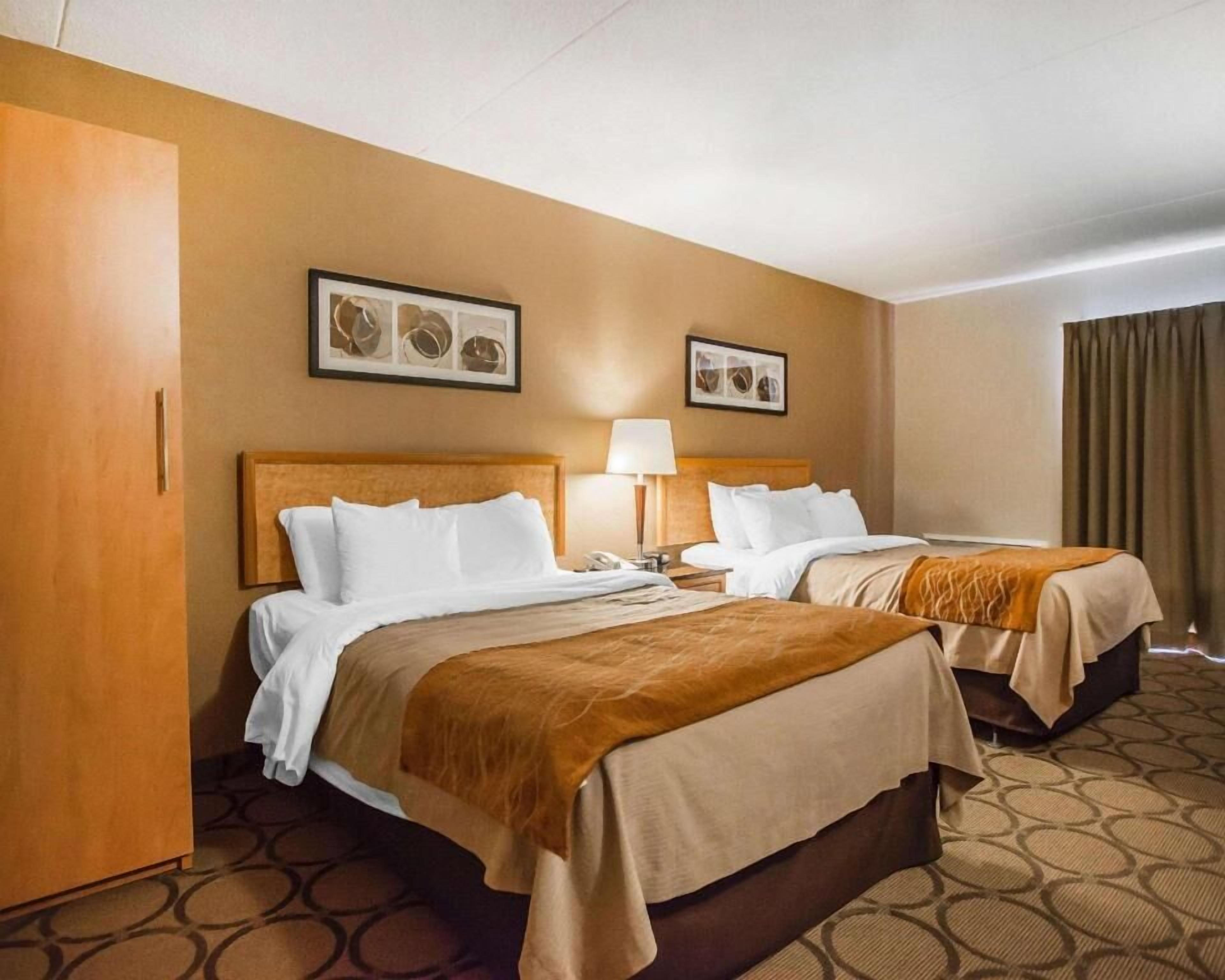 Premium bedding, desk, blackout curtains, iron/ironing board