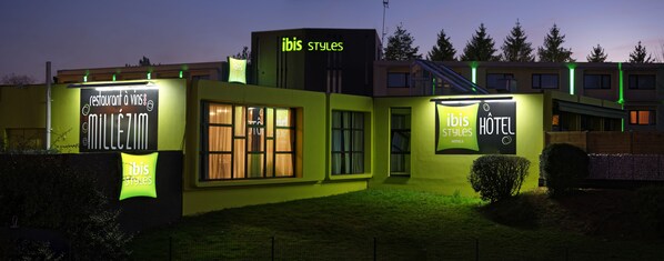 Front of property – evening/night