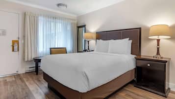 In-room safe, desk, laptop workspace, iron/ironing board