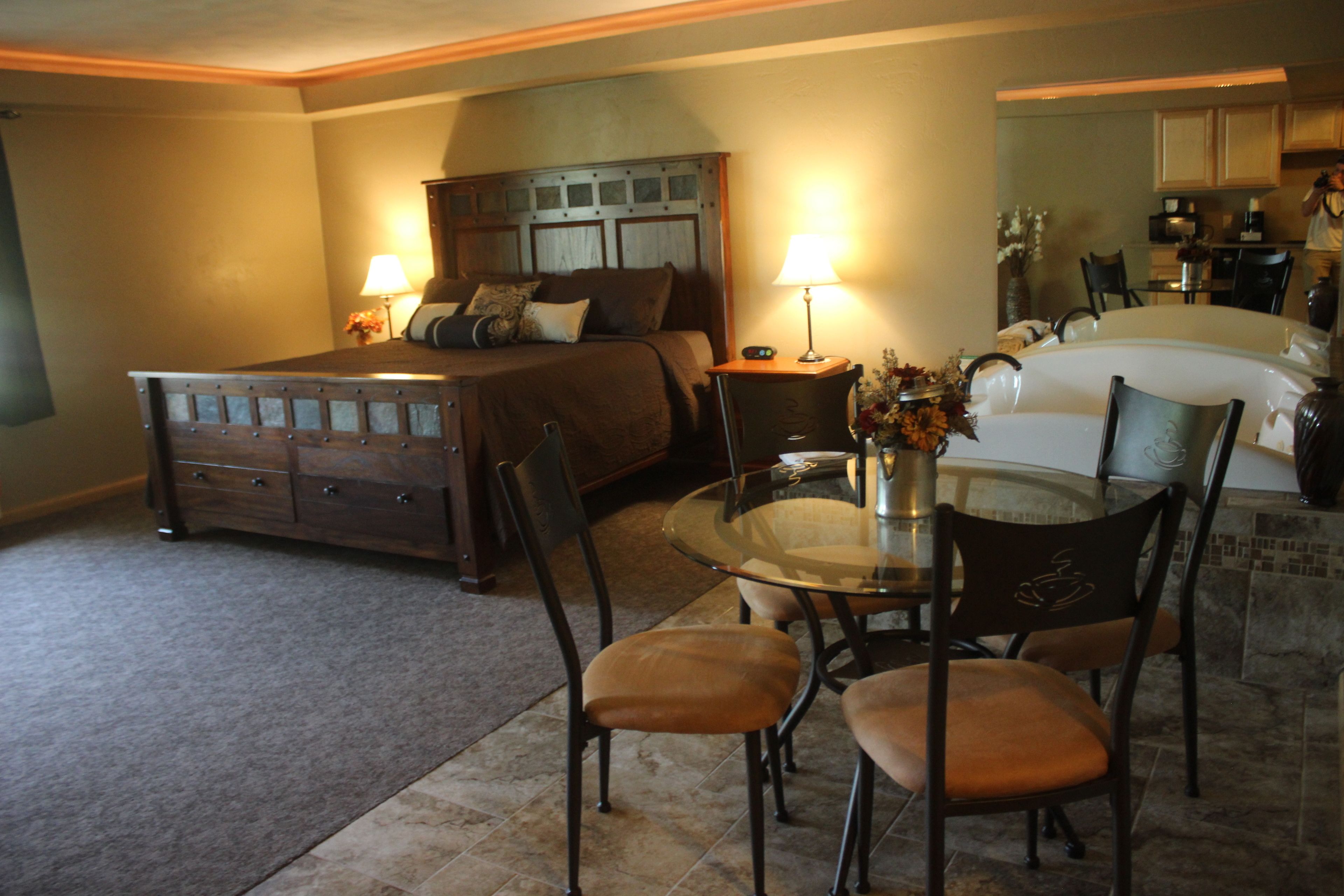 desk, iron/ironing board, free wired internet