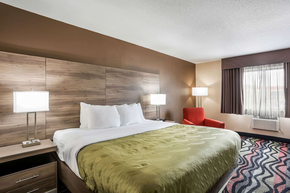 Standard Room, 1 King Bed, Non Smoking | Desk, blackout drapes, iron/ironing board, free WiFi