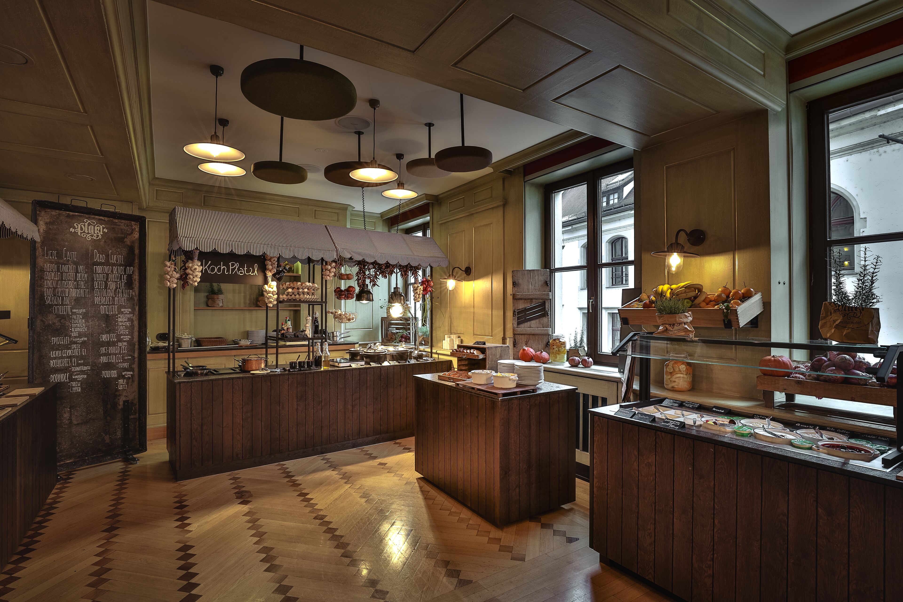 daily buffet breakfast (eur 34 per person)