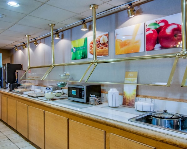 Free daily self-service breakfast