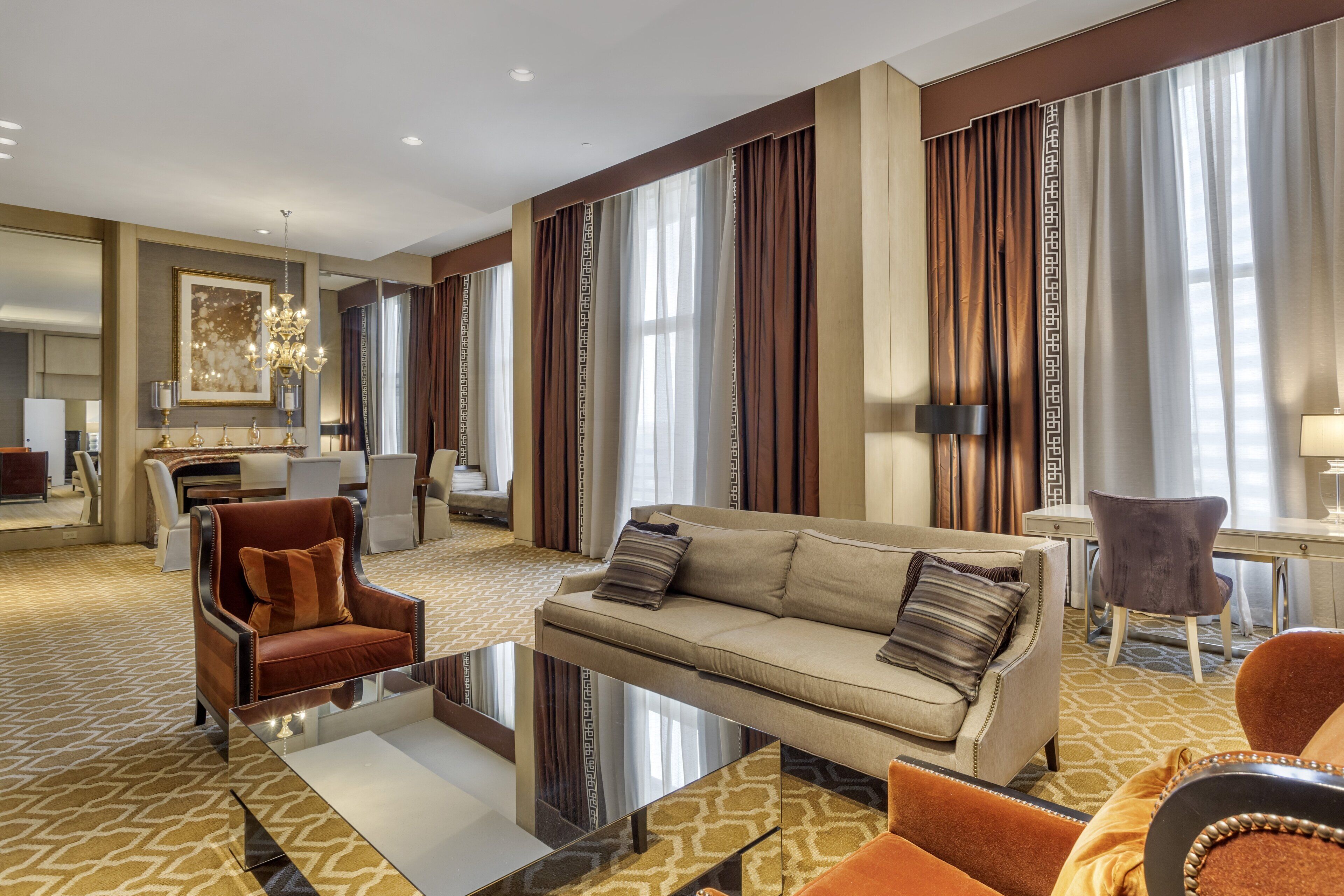 Premium bedding, pillowtop beds, in-room safe, desk