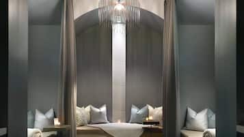 Behandlungsräume für Paare, Sauna, Whirlpool, Körperbehandlungen