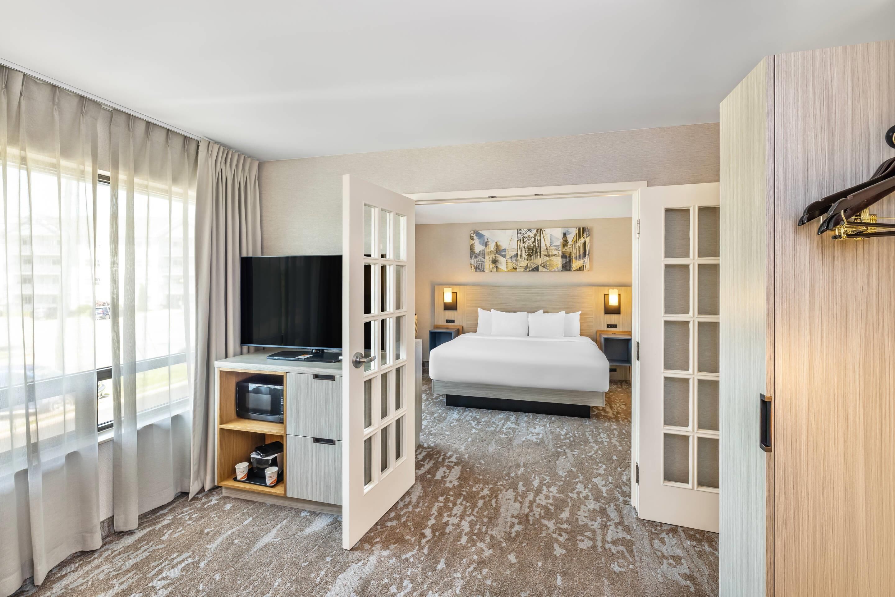 Premium bedding, pillowtop beds, individually furnished, desk