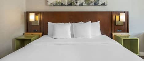 Premium bedding, pillow-top beds, individually furnished, desk