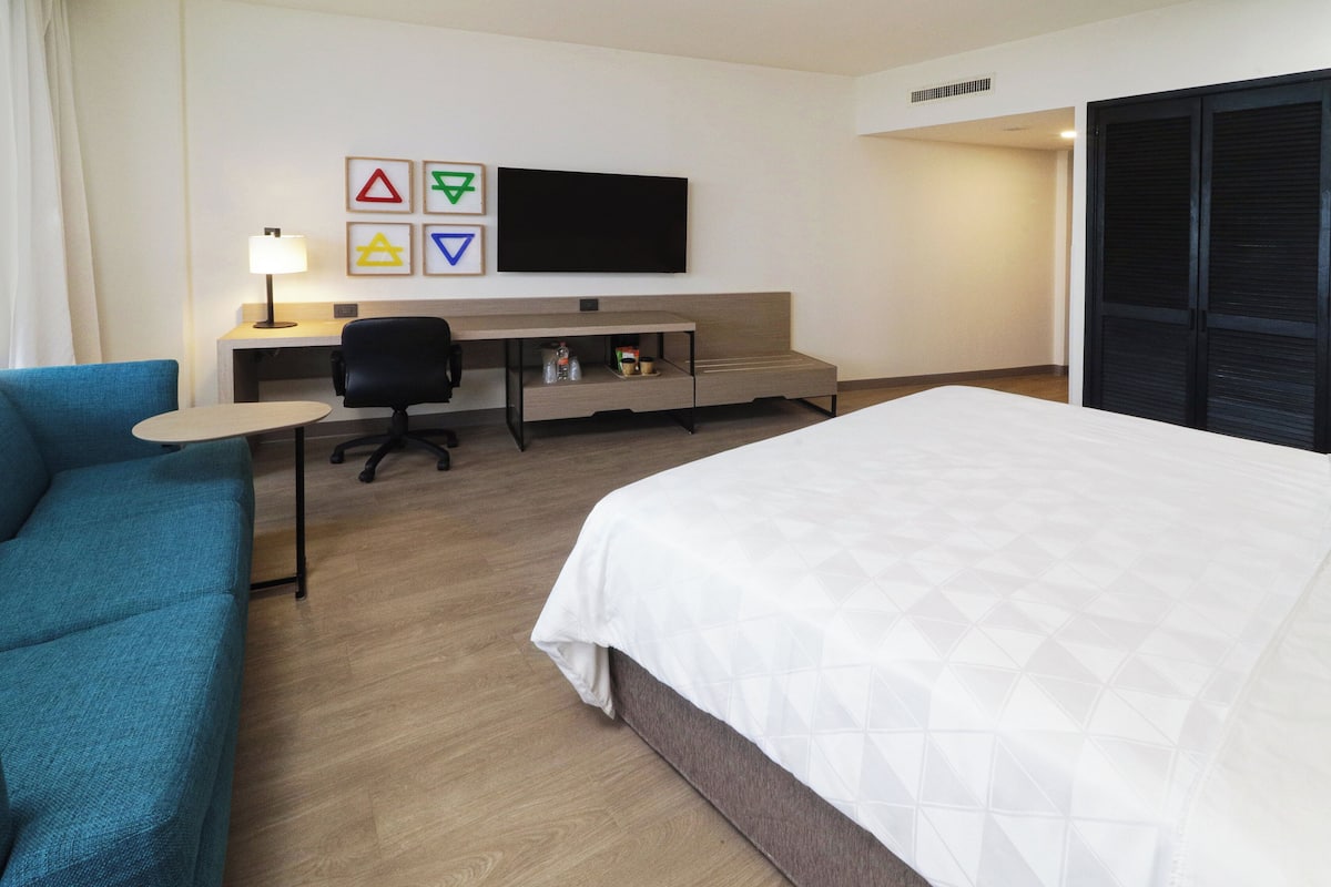 1 bedroom, down comforters, in-room safe, desk