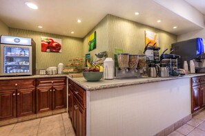 Free daily buffet breakfast