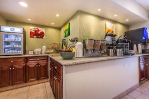 Free daily buffet breakfast