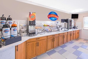 Free daily buffet breakfast