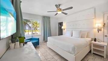 Quarto, 1 cama King, de frente para o oceano | 1 quarto, cofres nos quartos, escrivaninha, cortinas blackout