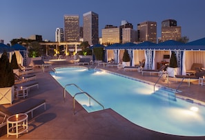 Outdoor pool, open 7:00 AM to 9:00 PM, cabanas (surcharge) - The Peninsula Beverly Hills (Beverly Hills)