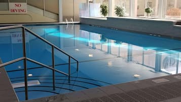 Indoor pool, a heated pool
