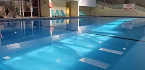 Indoor pool, a heated pool