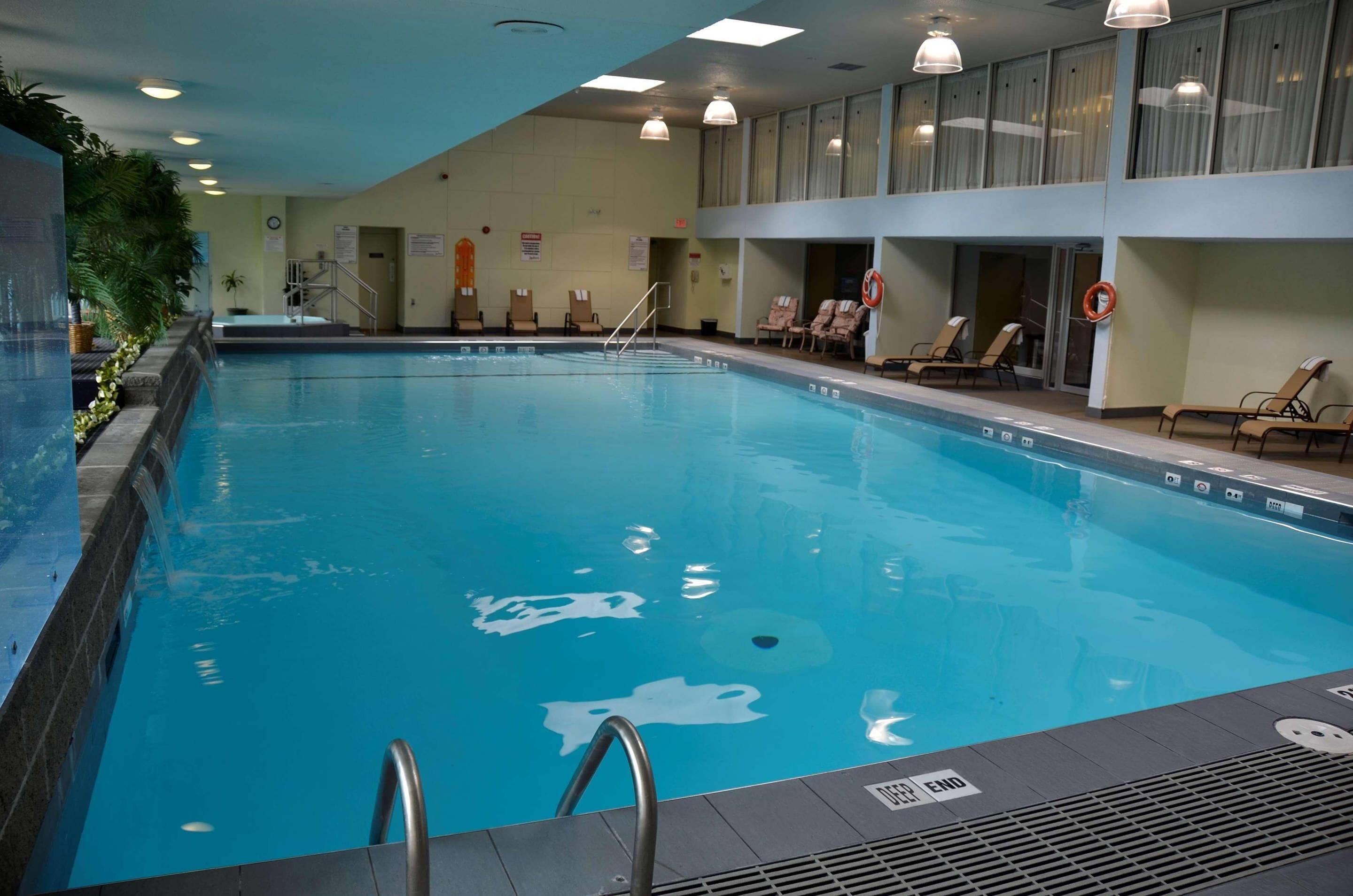 Indoor pool, a heated pool